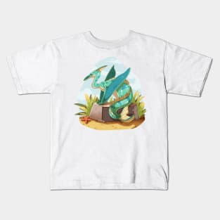 Pterodactyl mermaid Kids T-Shirt